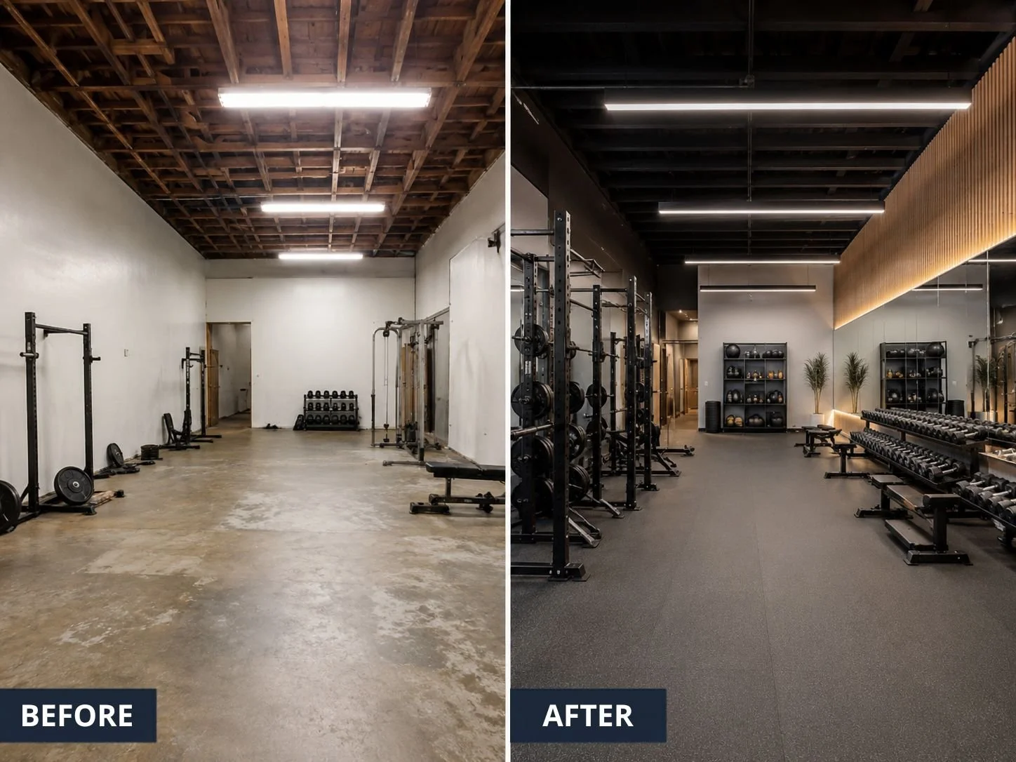 San Diego gym construction project by L & O Builders