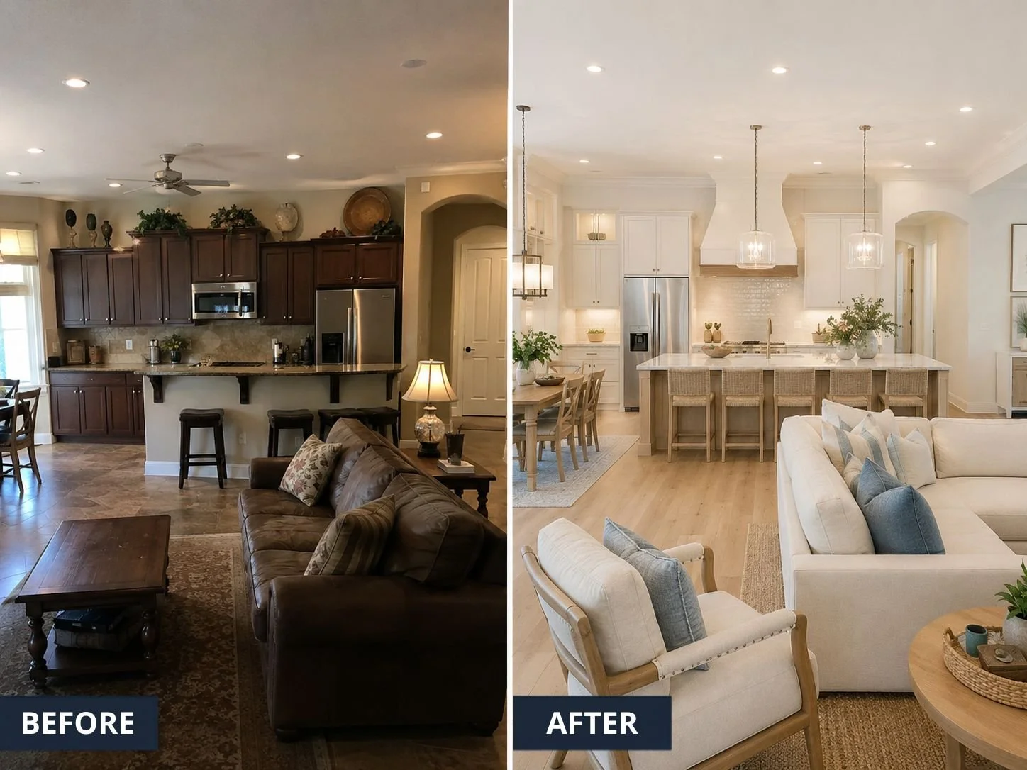 San Diego home remodel construction project by L & O Builders