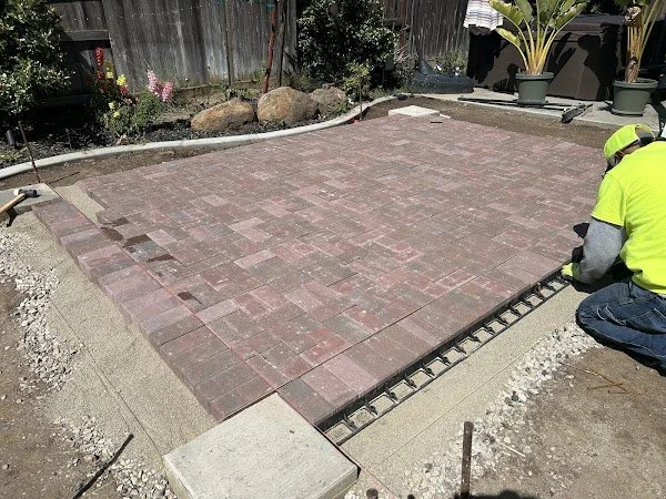 Exterior Solutions crew hardscaping