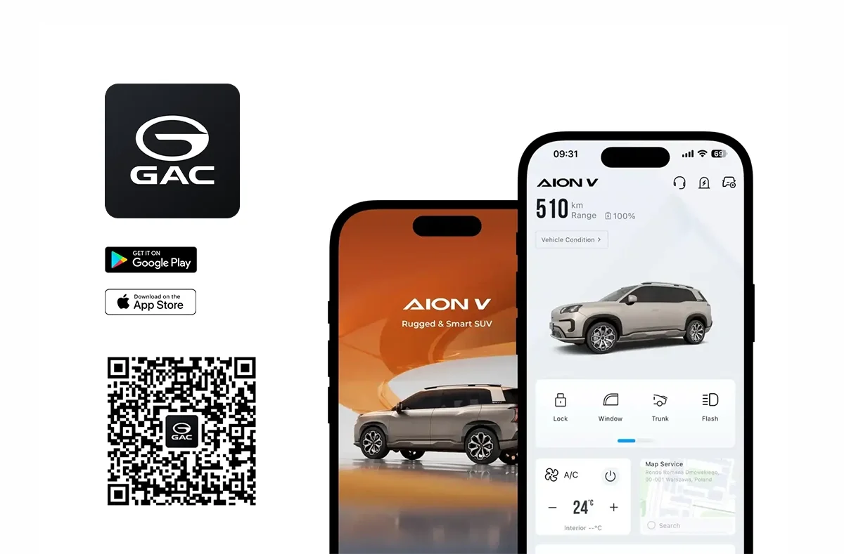GAC App on smartphone