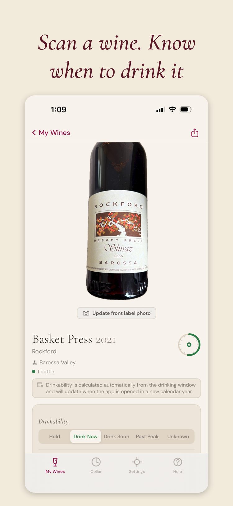 Scanning a label