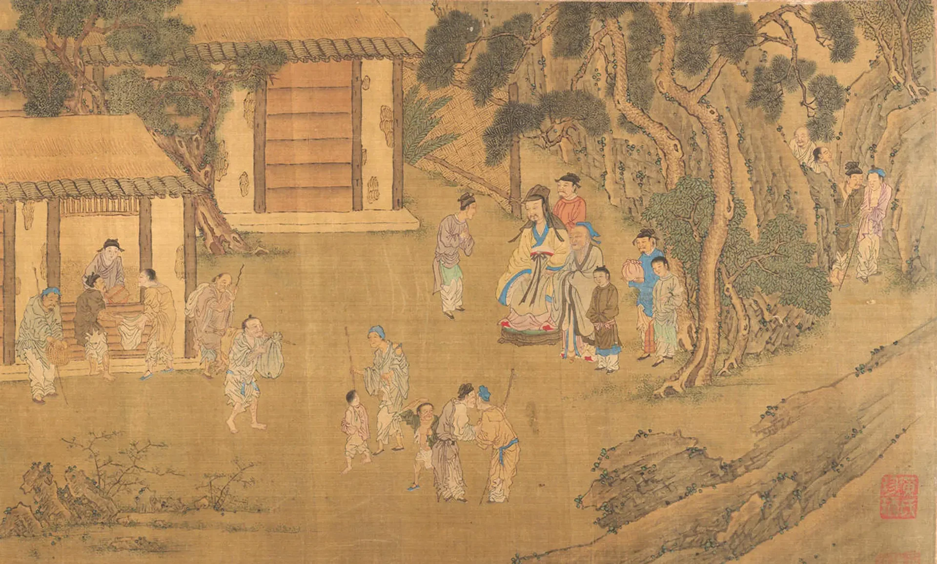 Classical painting of Mencius, ancestral namesake of Grandmaster Benny Meng