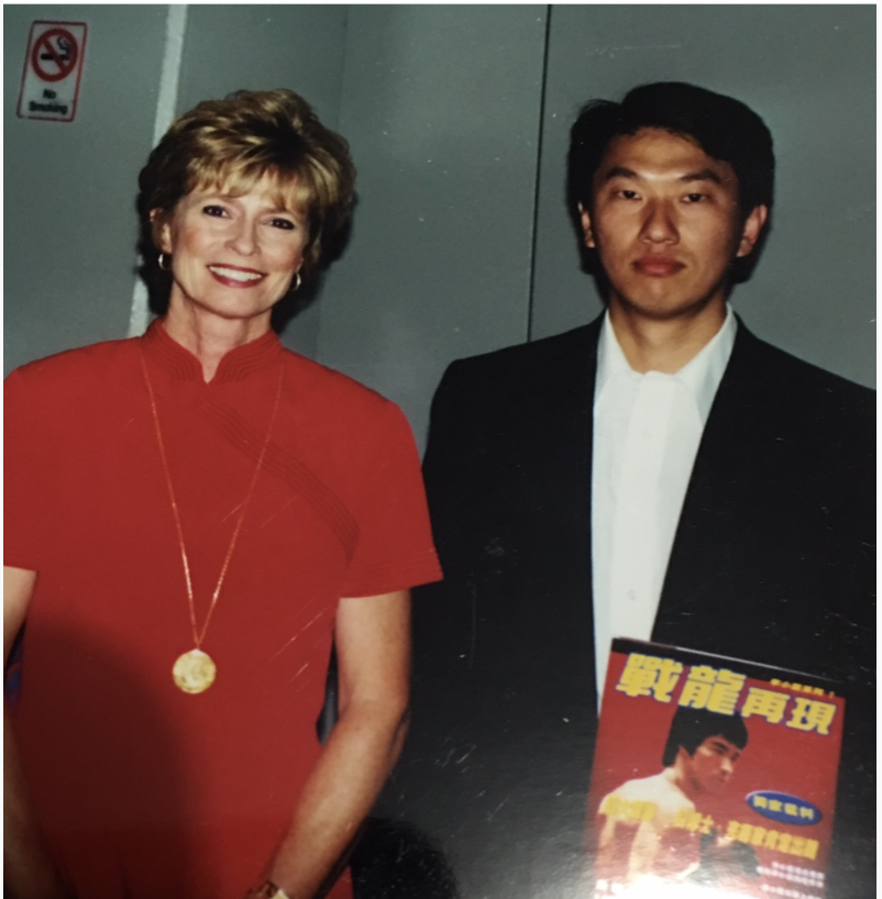 GM Meng with Linda Lee.