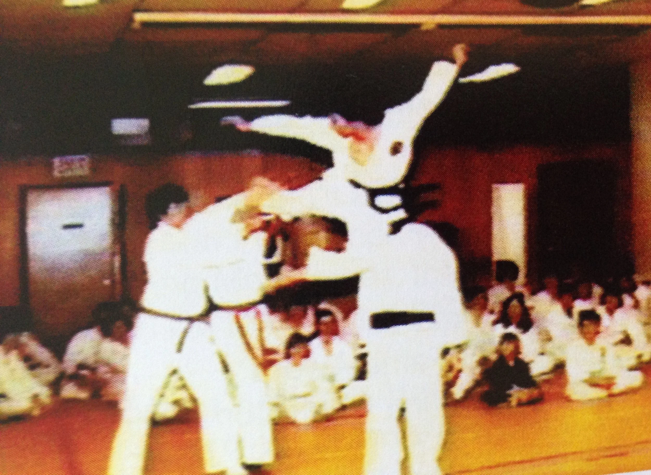 GM Meng demonstrating his TKD skills in the early 80s.