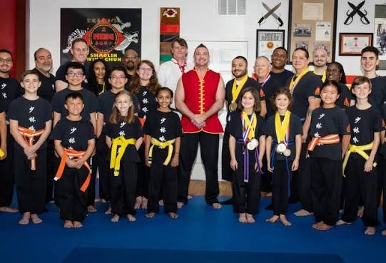 Master Ryan and Martial Arts Students Group Layout