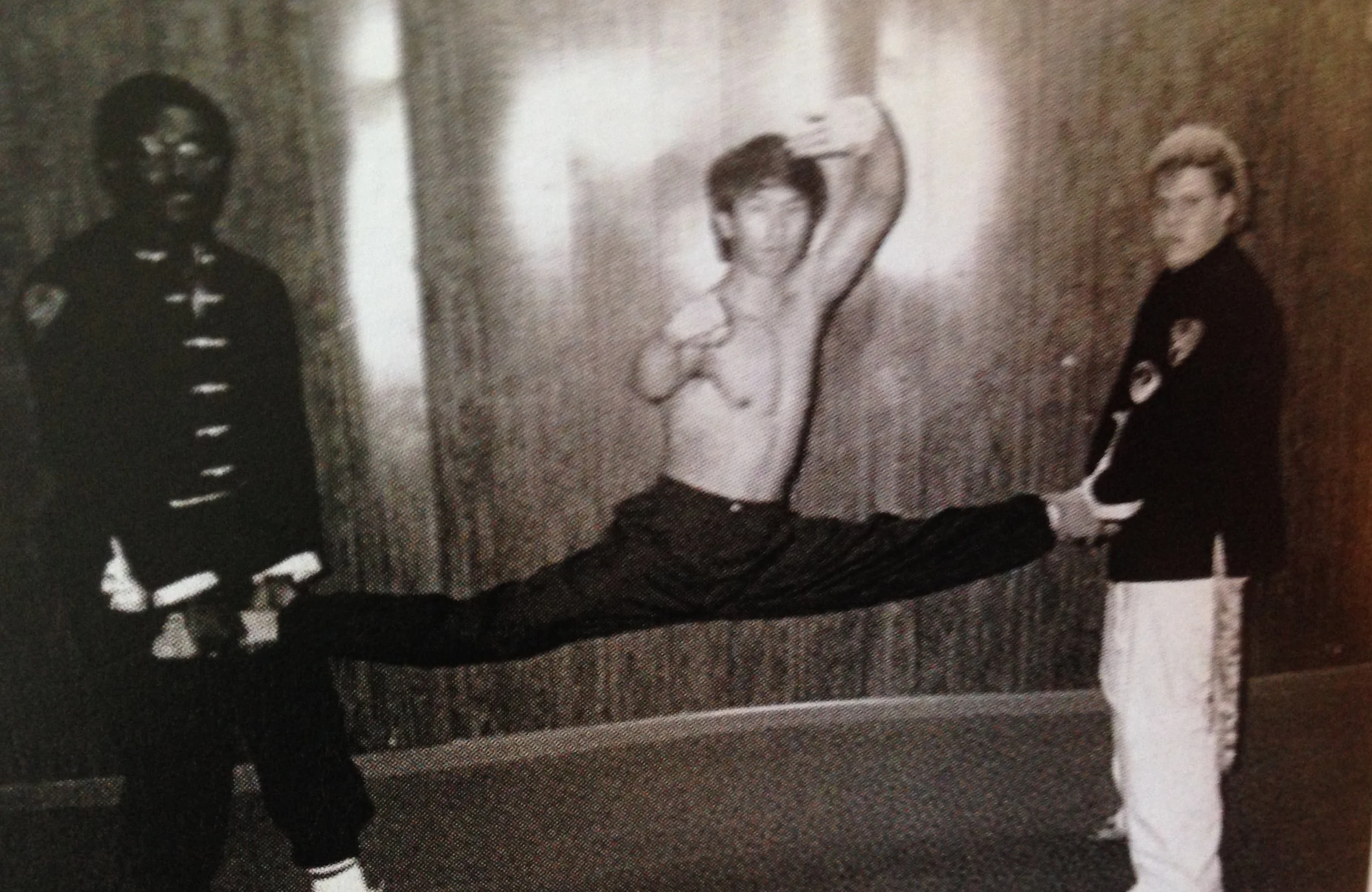 GM Meng demonstrating his flexibility.