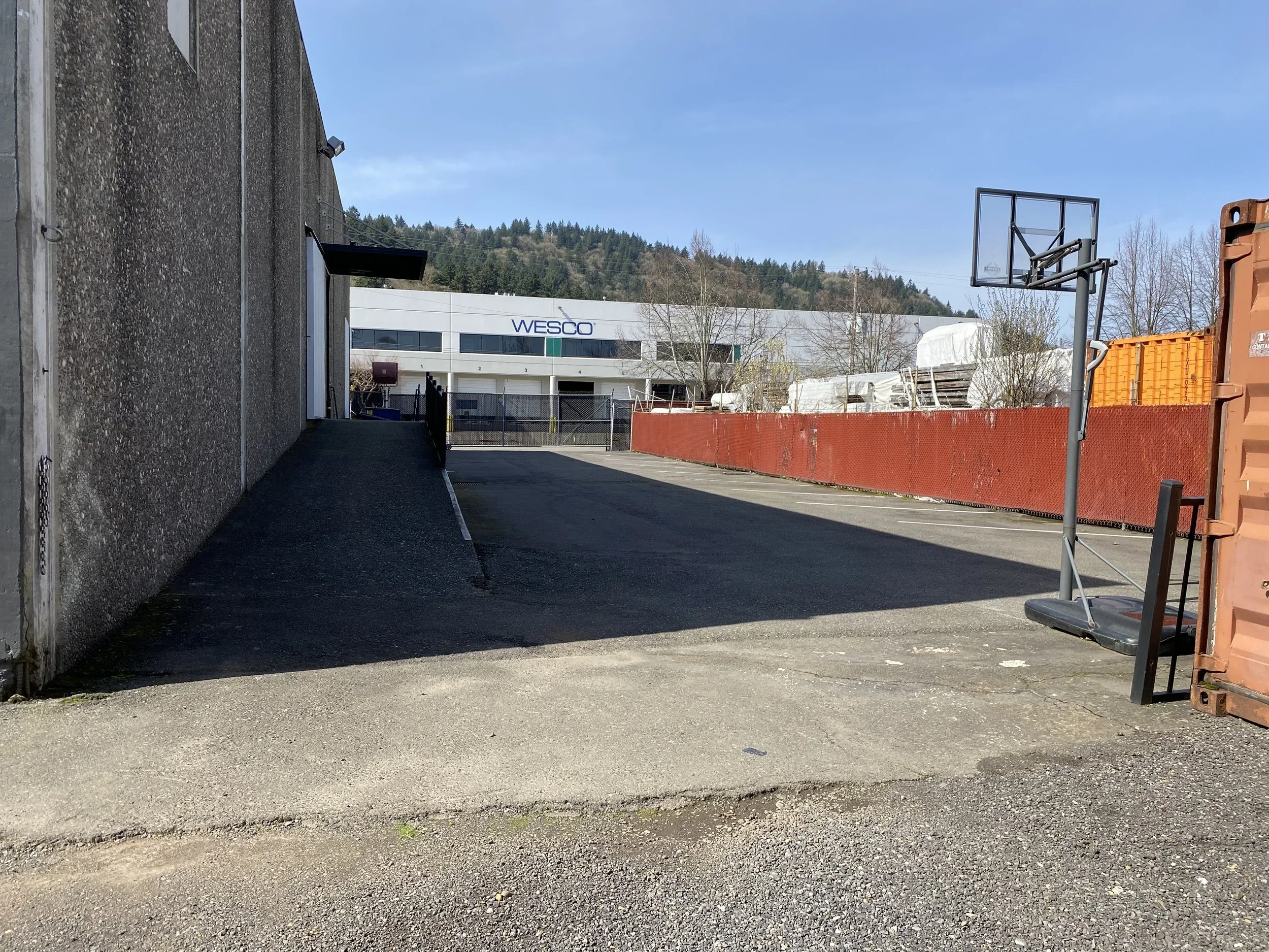 Private Gated Parking Lot View