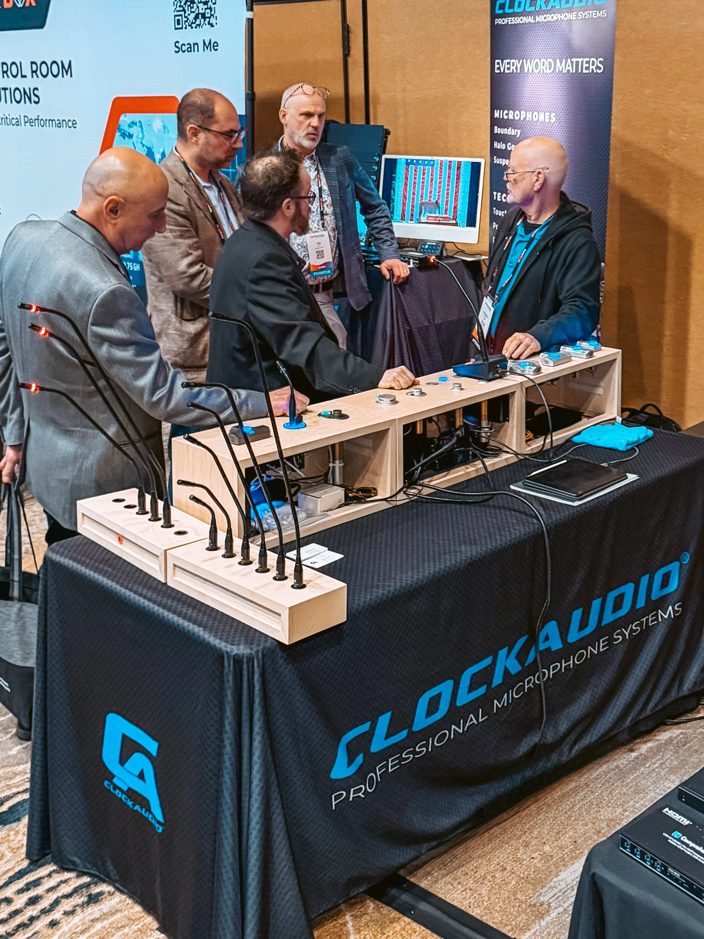 Team at booth