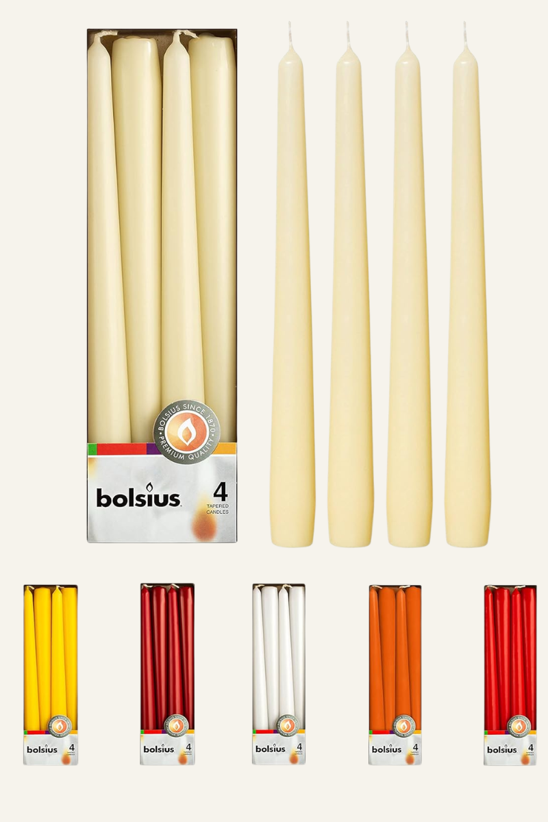Bolsius Ivory Taper Candles