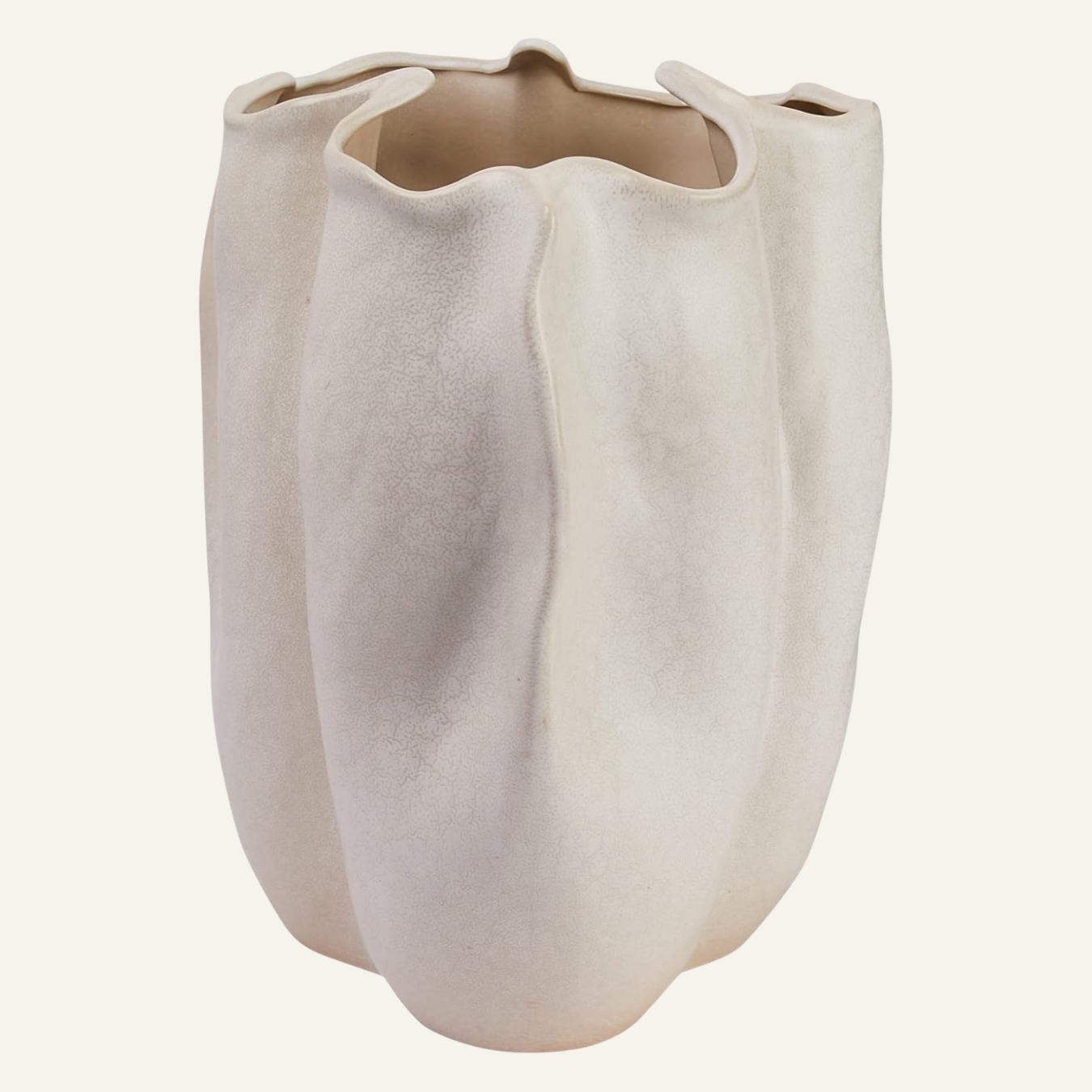 Organically Shaped Stoneware Vase