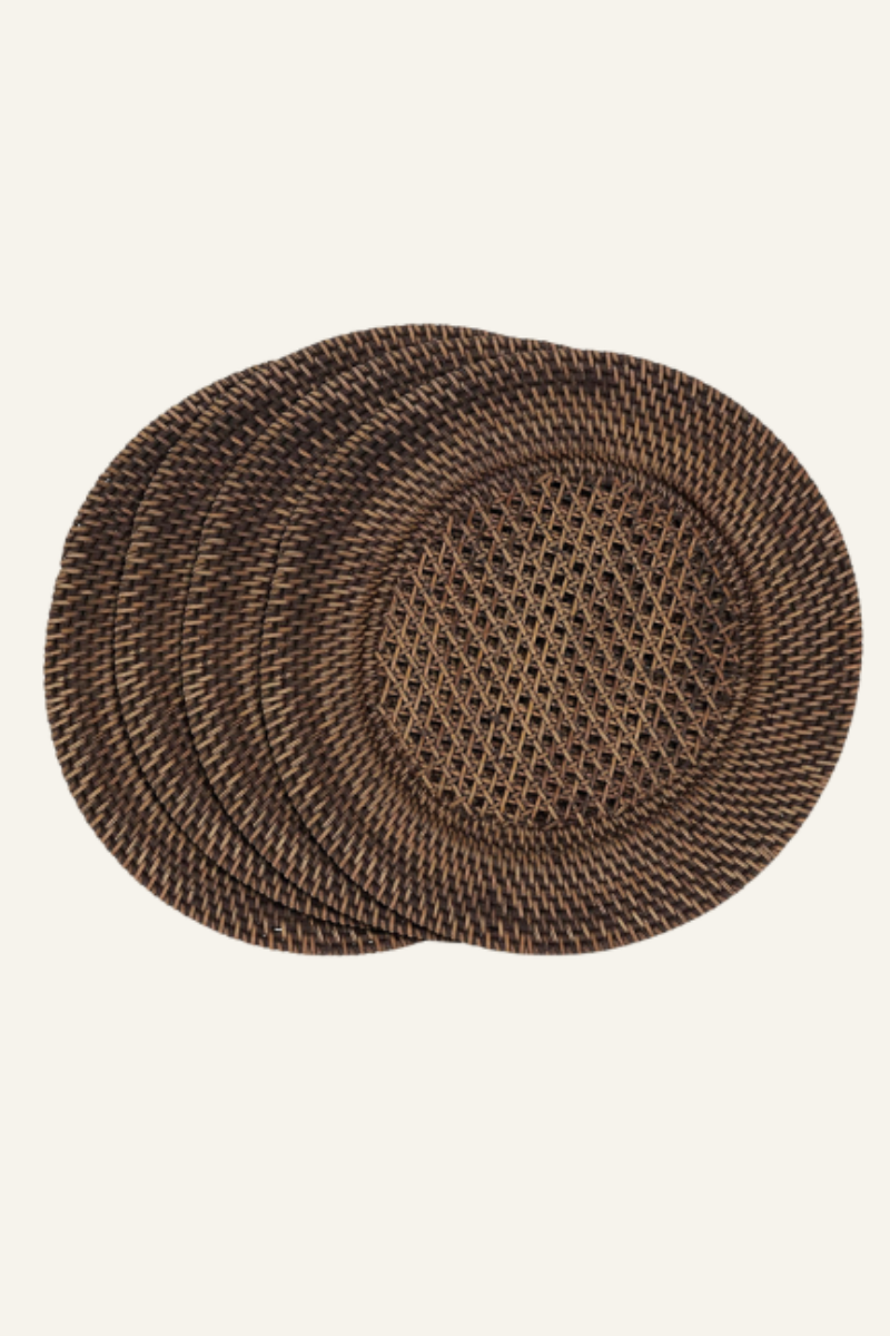 Rattan Charger Plates