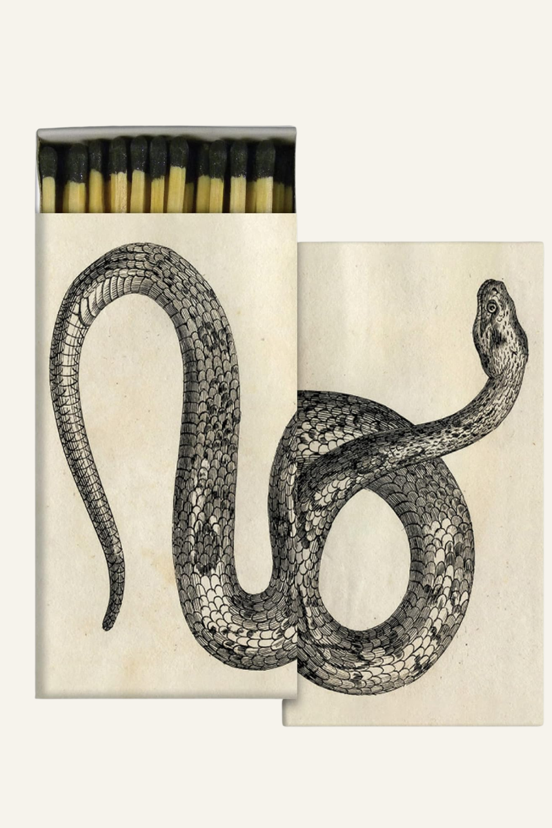 Snake Matchbox with Wooden Matches