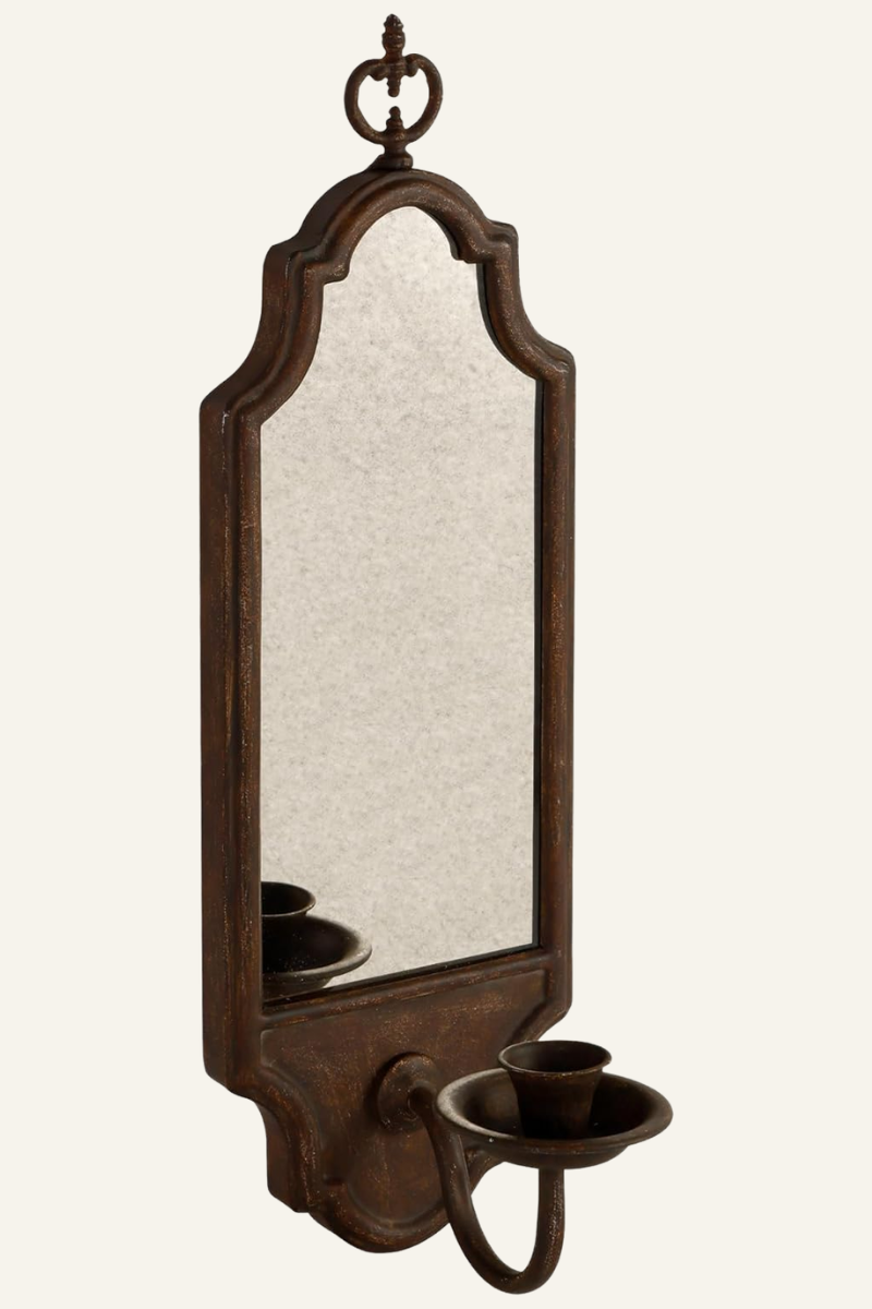 Mirrored Wall Candle Holder