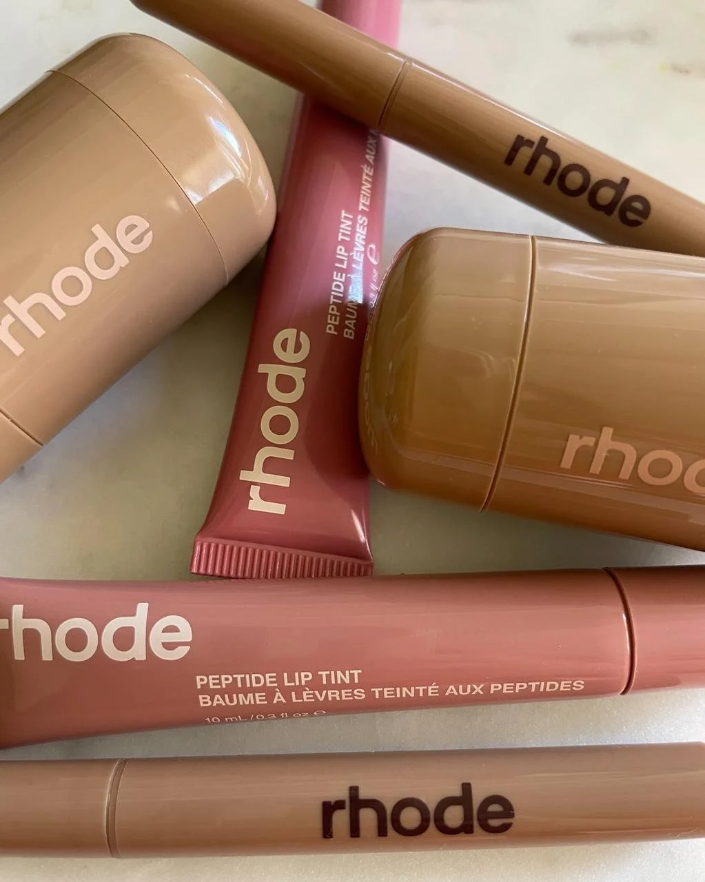 Rhode Pocket Blush and Peptide Lip Tints