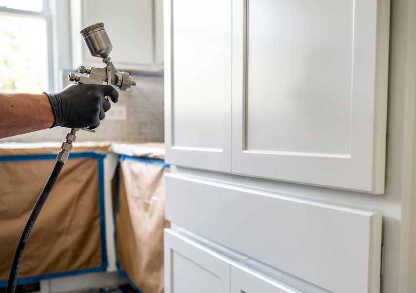 cabinet refinishing example