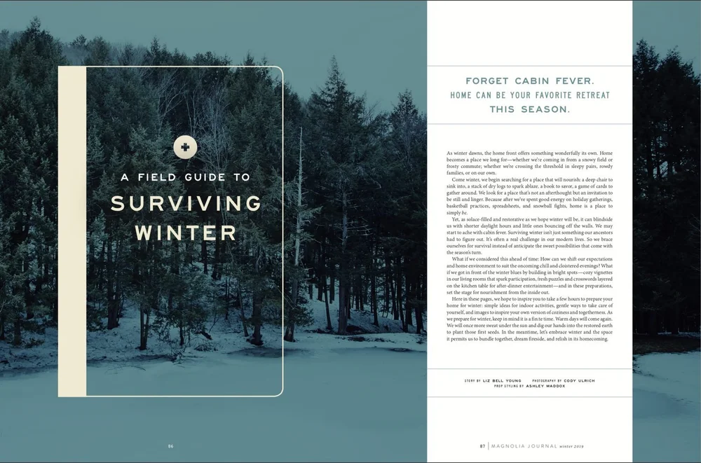 Magnolia Journal editorial spread