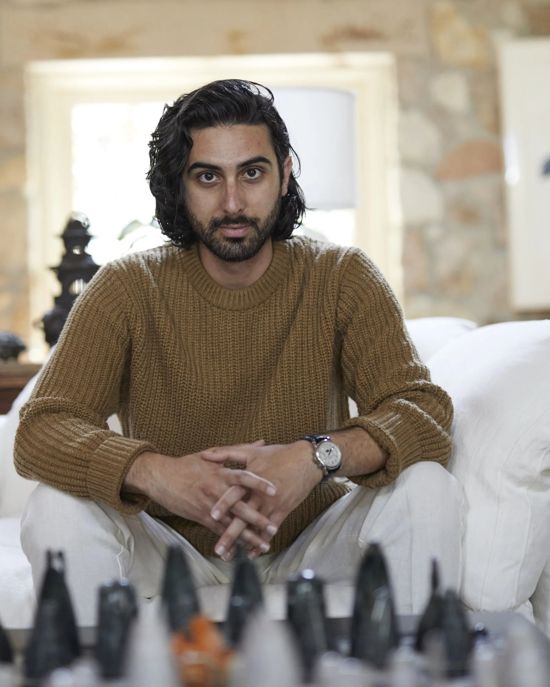 Federico Parlagreco, wine country real estate advisor, at a St. Helena property