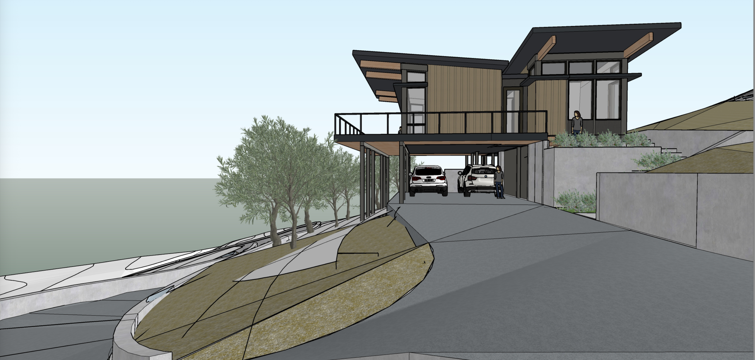 A rendering of the proposed Stillwater Dwellings house on the Tucker Acres parcels