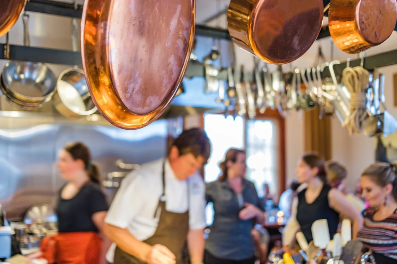 Inside view of restaurant dining experience