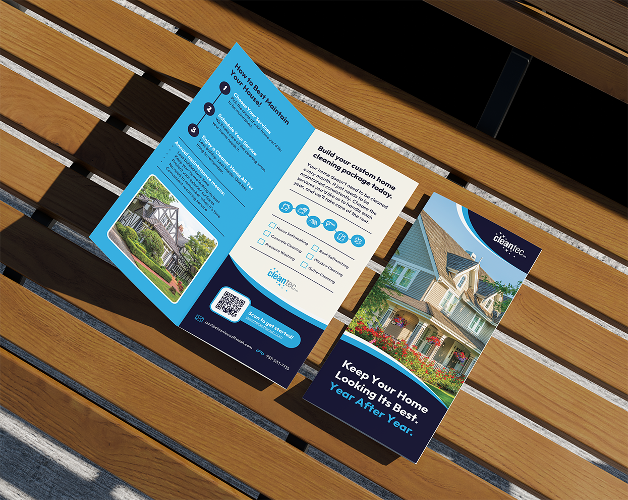 Brand identity applied across business materials