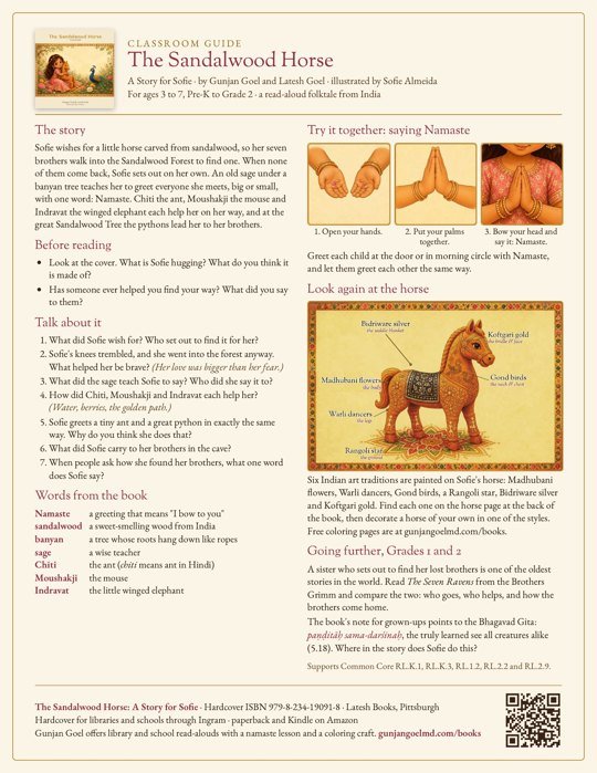 Classroom guide for The Sandalwood Horse: A Story for Sofie