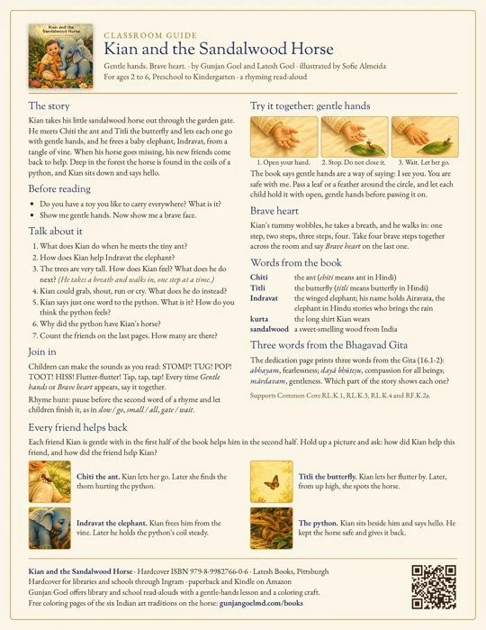 Classroom guide for Kian and the Sandalwood Horse