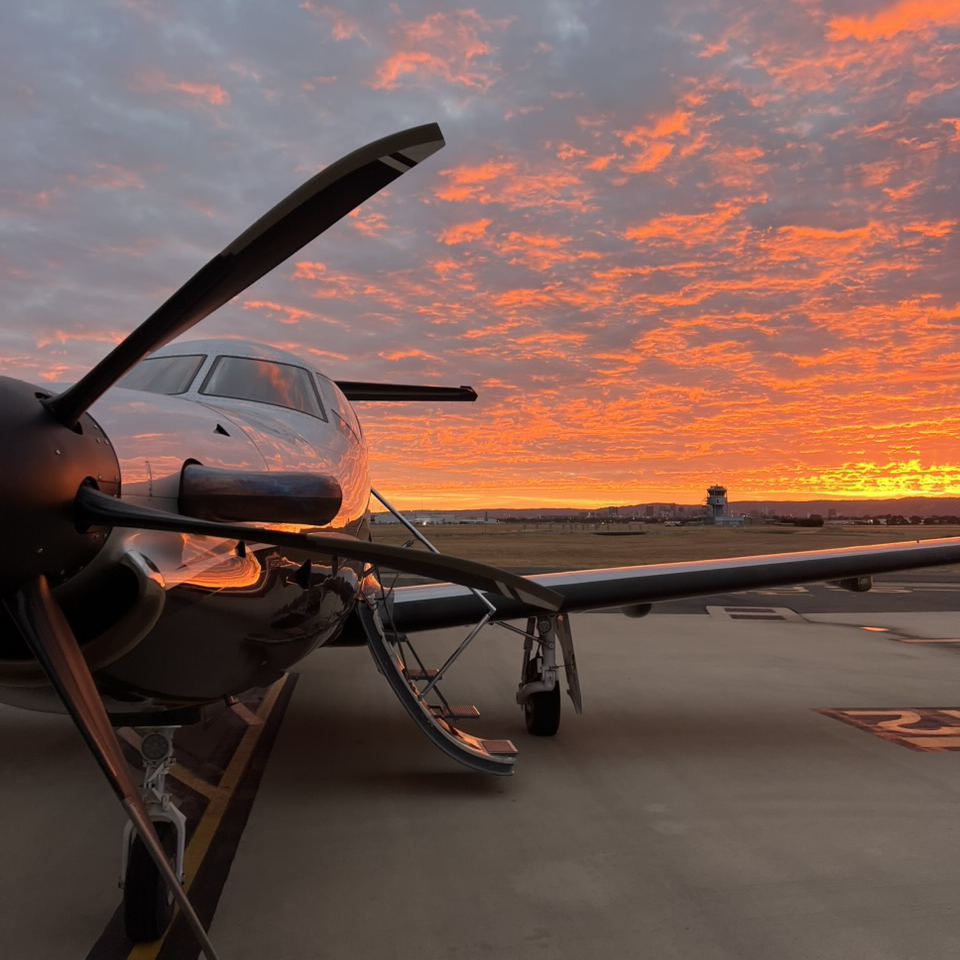 Oasis Air charter aircraft over the outback