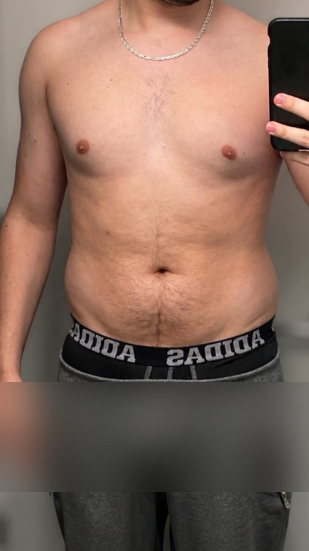 Client 2 before personalized training and macro coaching