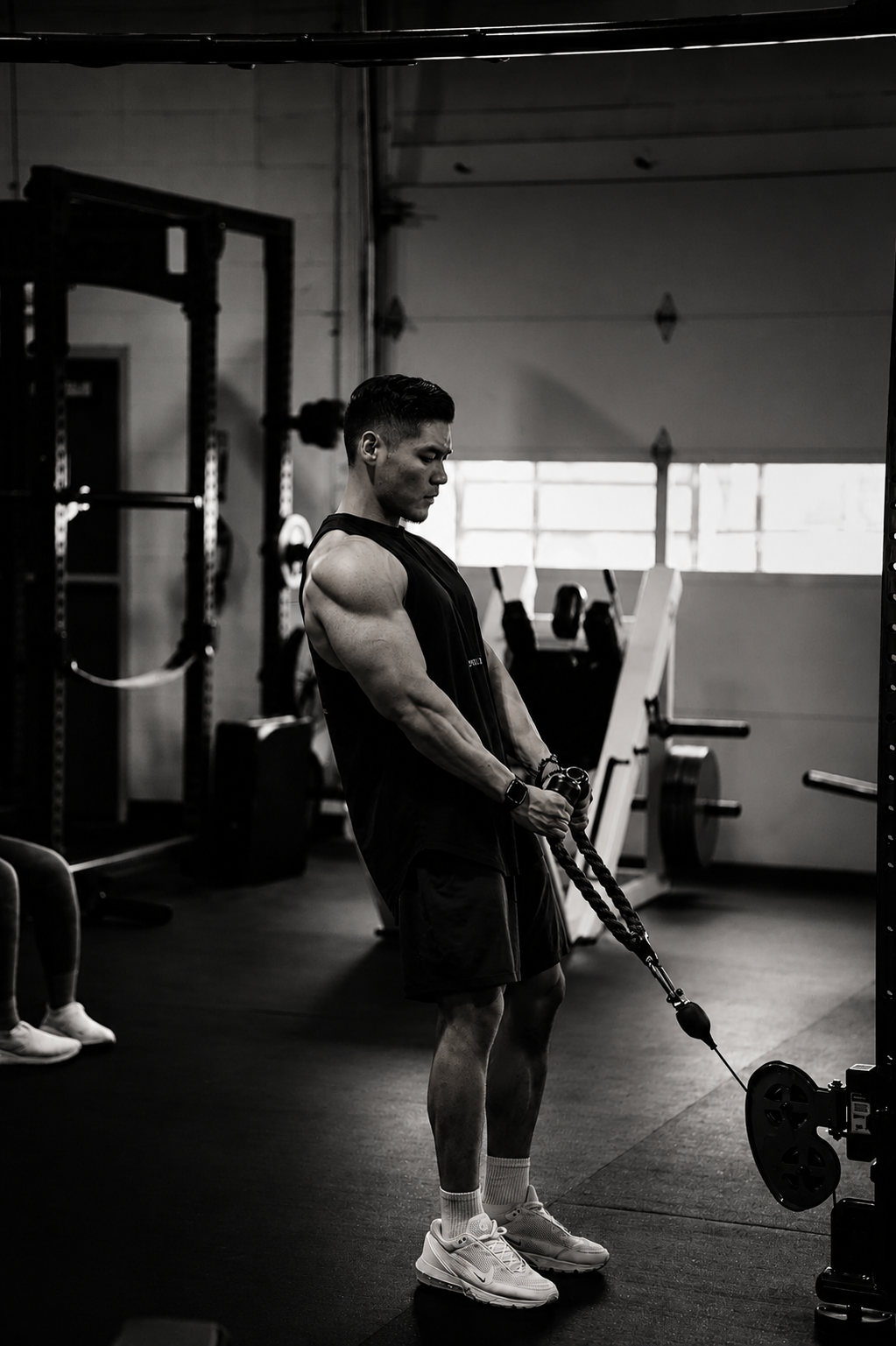 Zorig Bayar during his bodybuilding journey