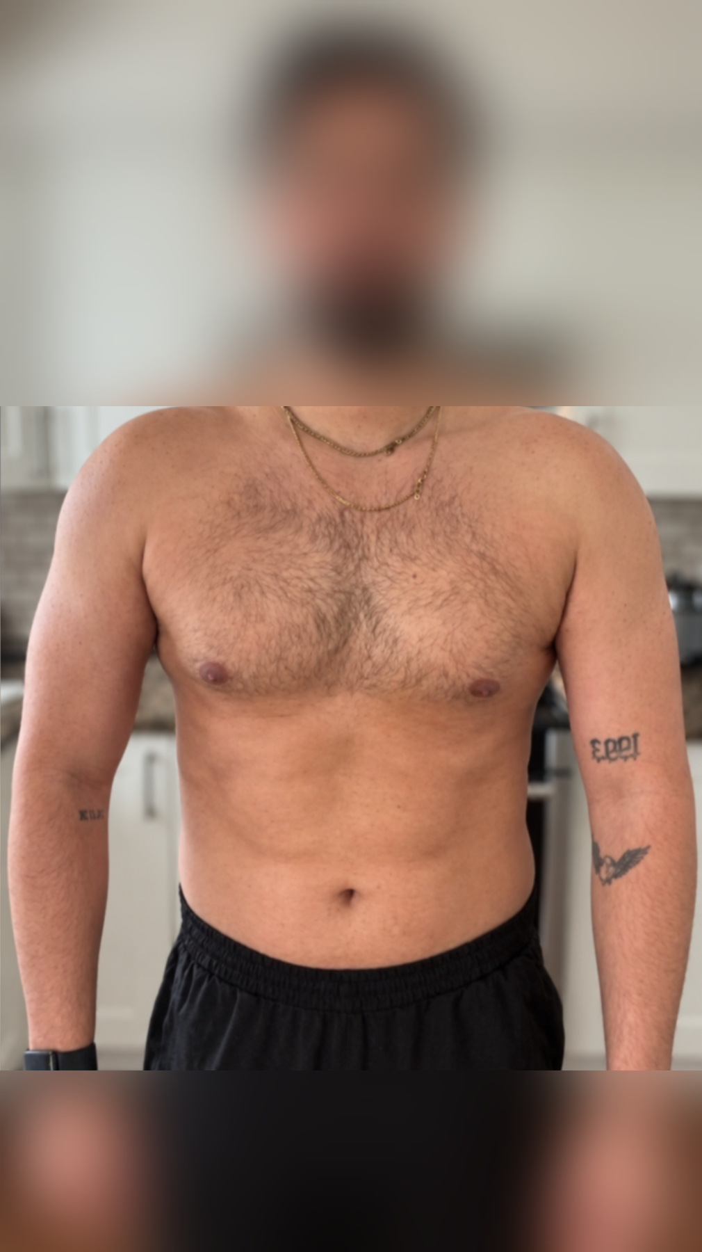 Client 1 after personalized online personal training