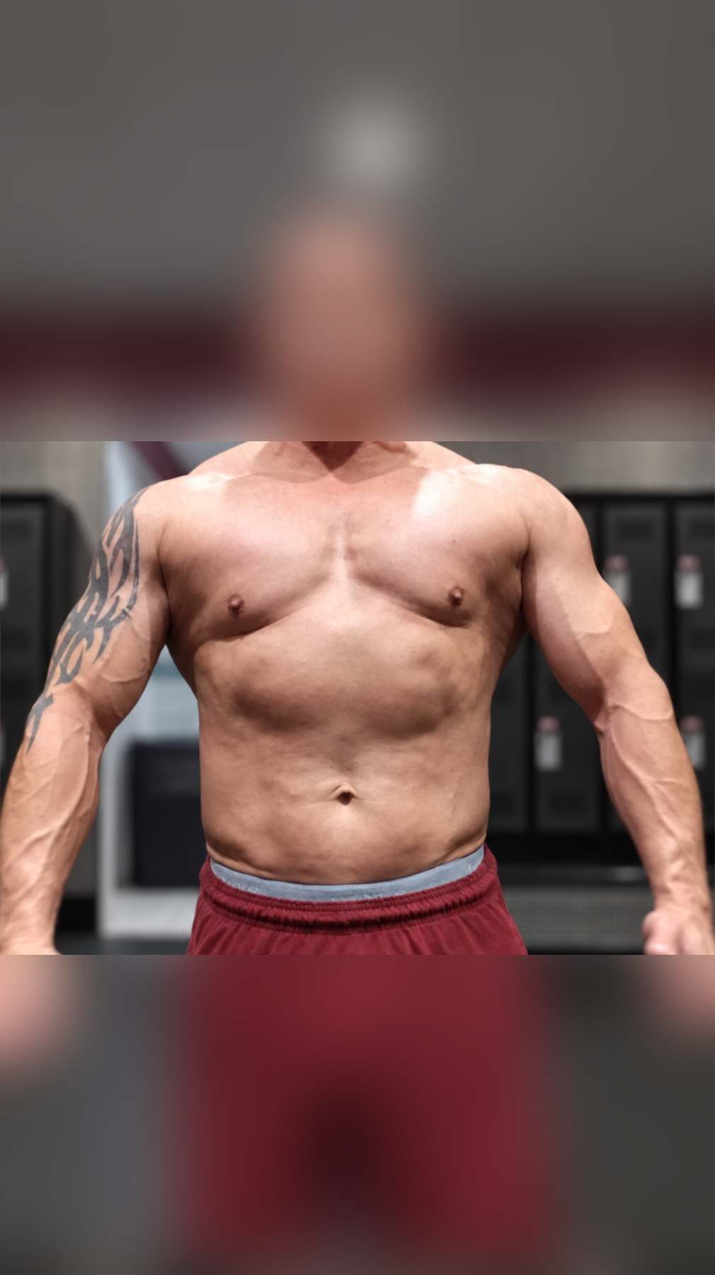 Client 3 before personalized training and macro coaching