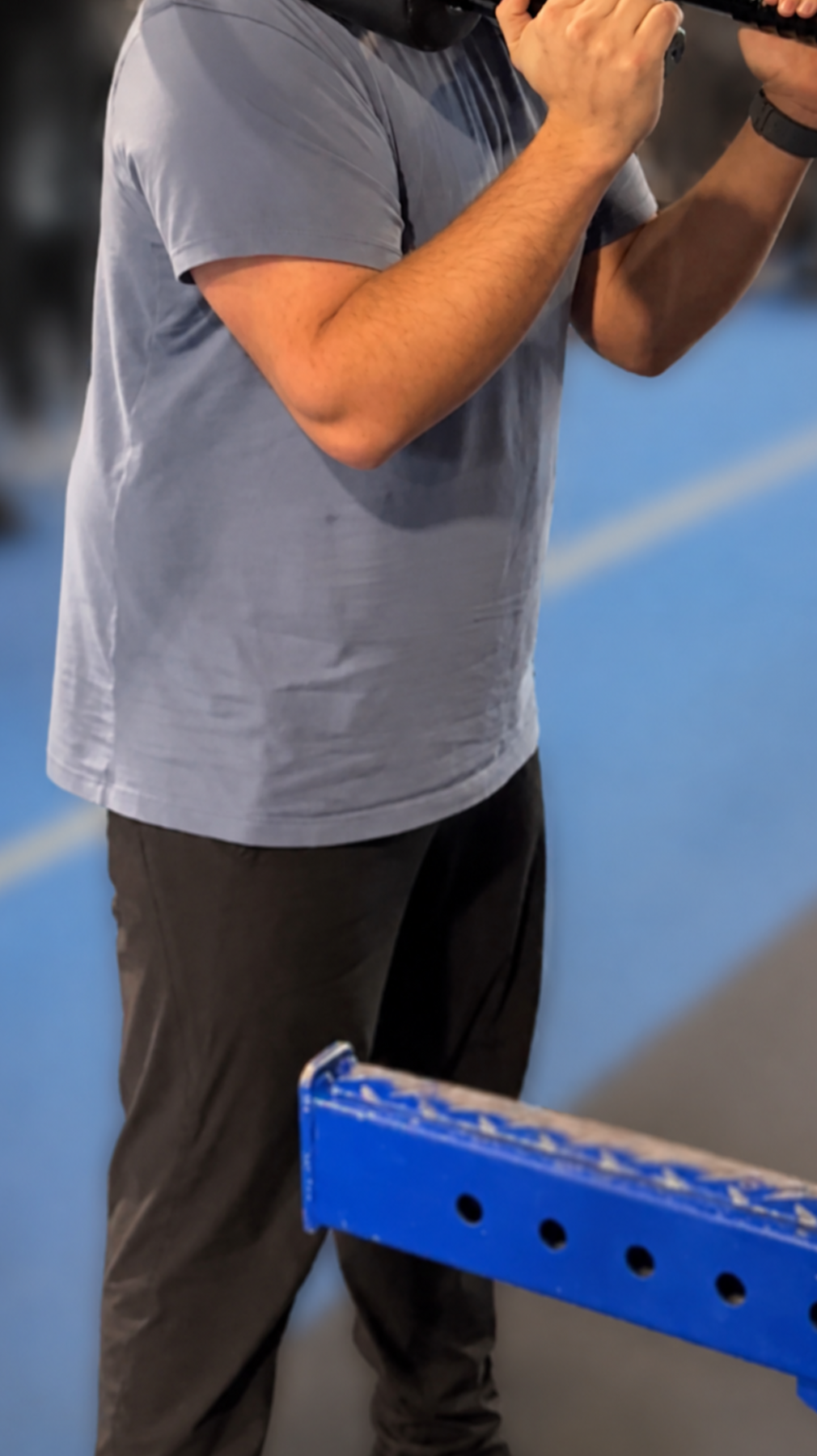 Client 3 before beginning personalized online personal training