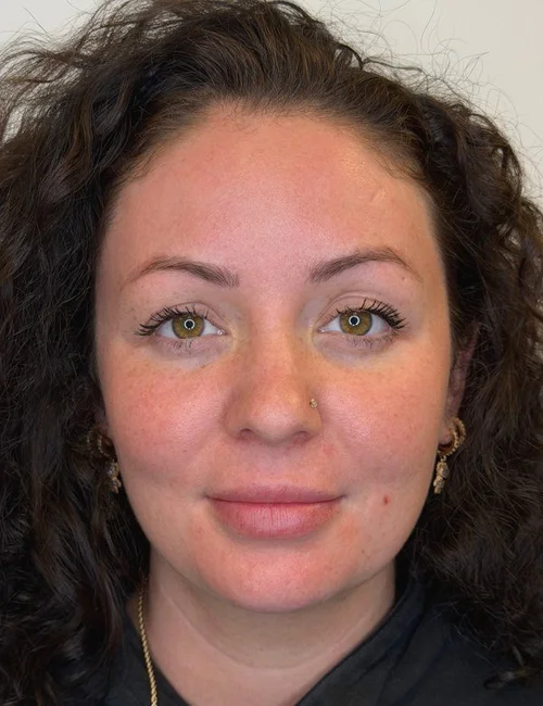 Same client before brows and lip blush