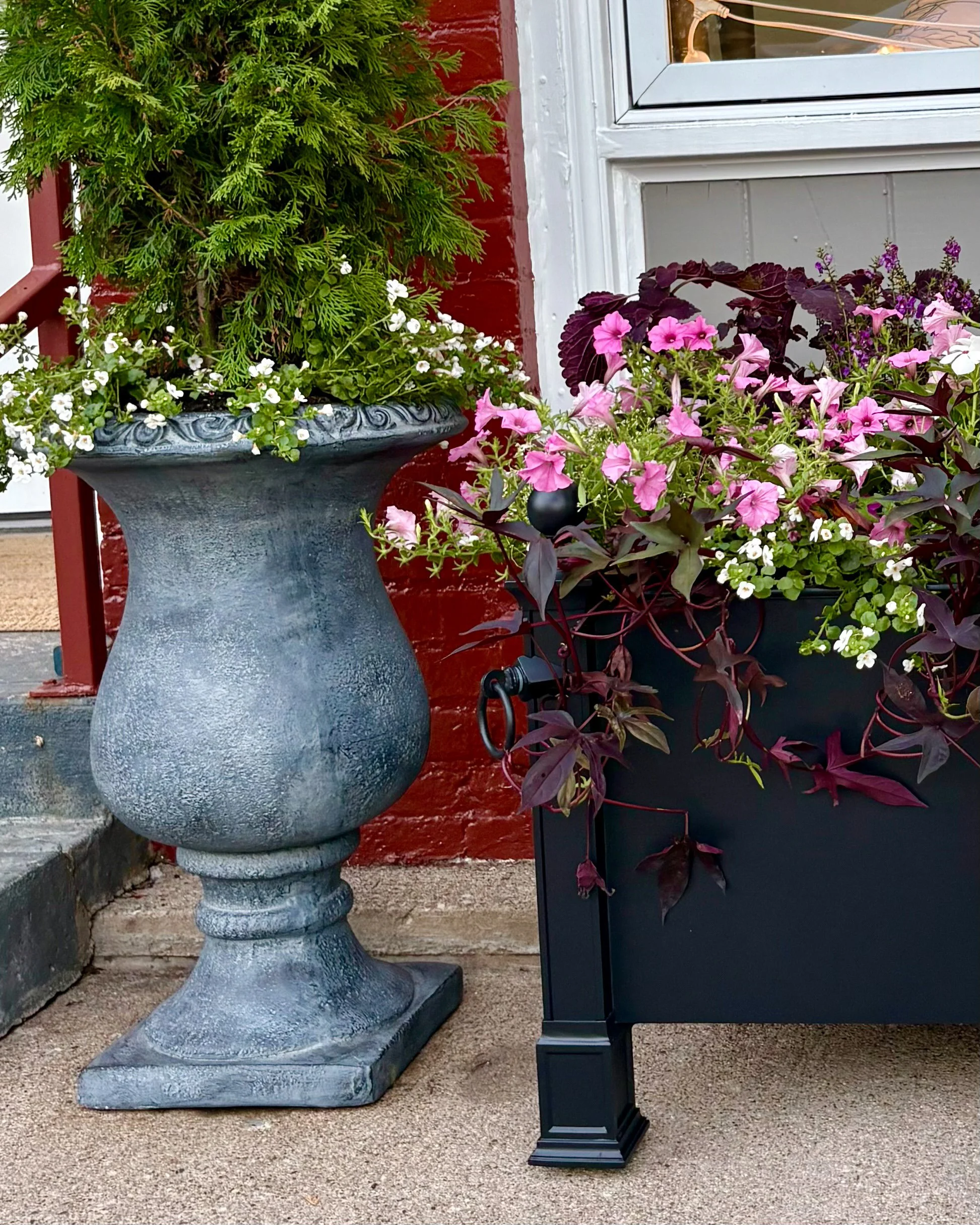 Professionally styled commercial entrance in Central Indiana
