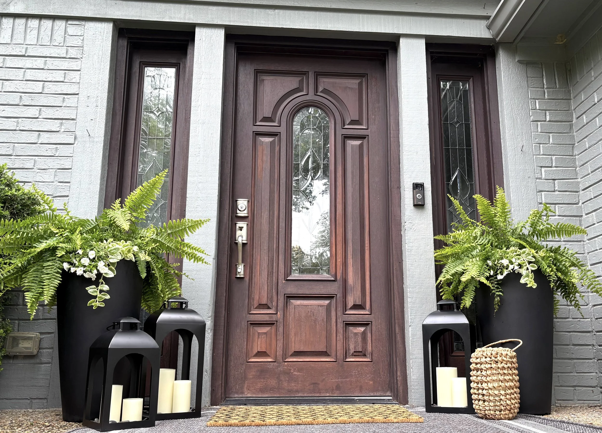 Curated Entry Co. professionally styled outdoor space