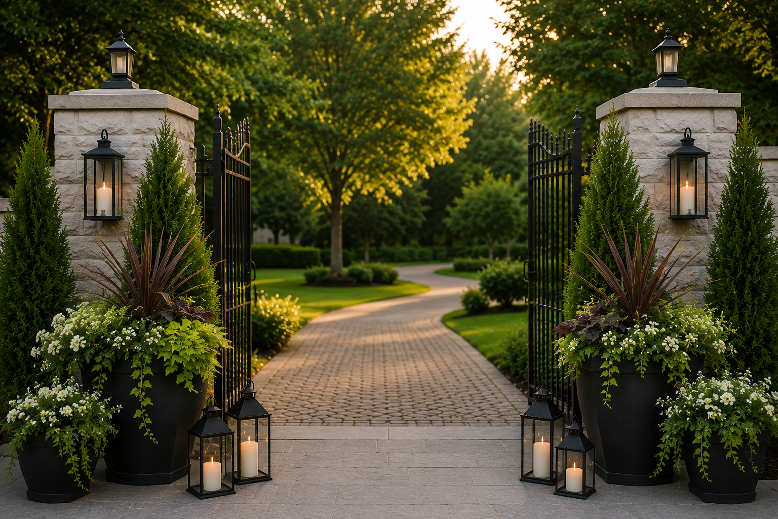 Styled outdoor space for a special event