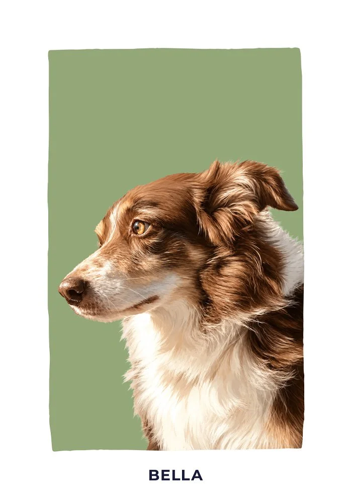 Recent custom dog portrait