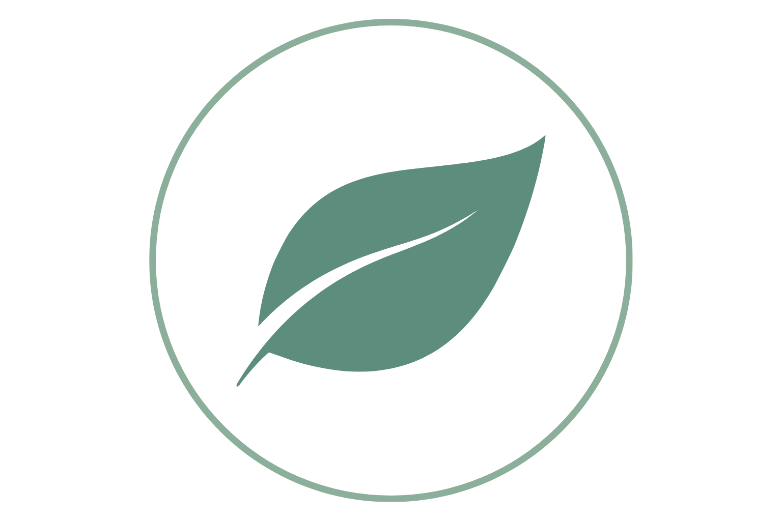 Let Go of Stress leaf logo