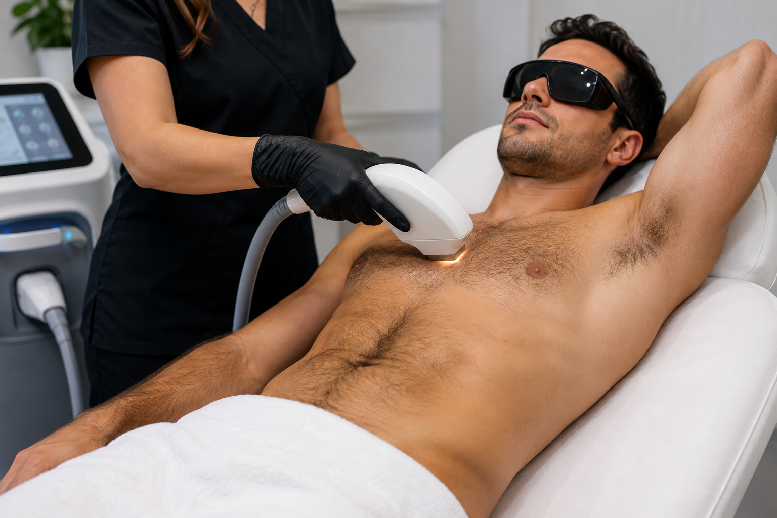 Full body laser hair removal treatment at Dr. B MedSpa in Bend, Oregon