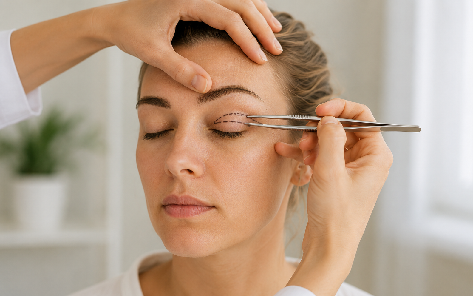 Upper and lower eyelid surgery blepharoplasty at Dr. B MedSpa in Bend, Oregon