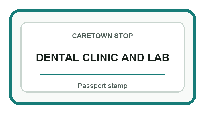 Dental Clinic and Lab pathway stamp