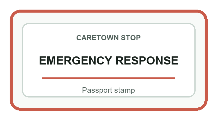 Emergency Response Station stamp