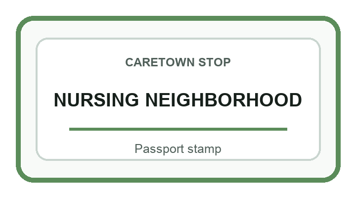 Nursing Neighborhood stamp