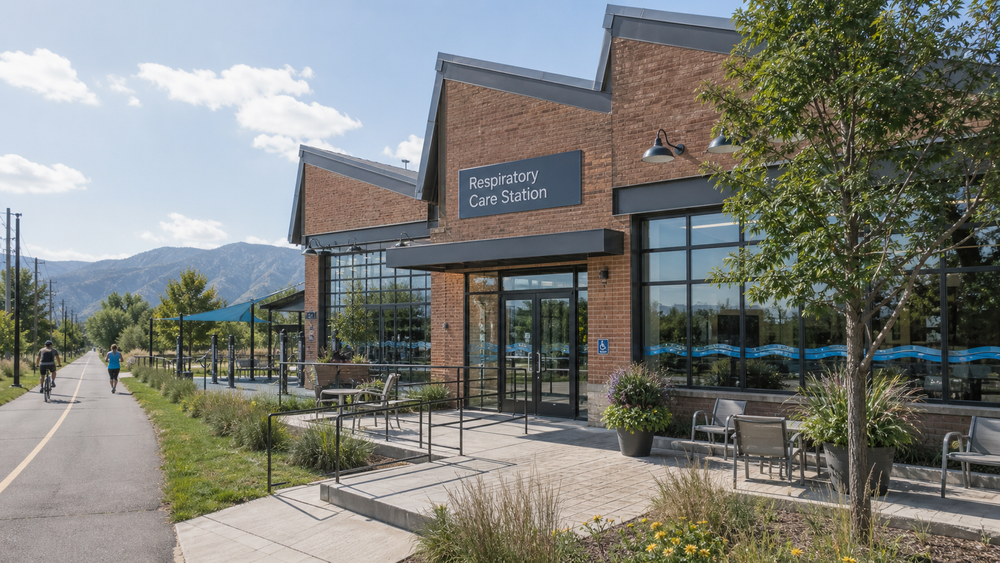 CareTown Respiratory Care Station illustration