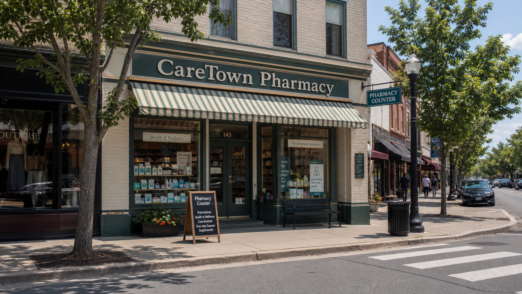 CareTown Pharmacy Counter illustration