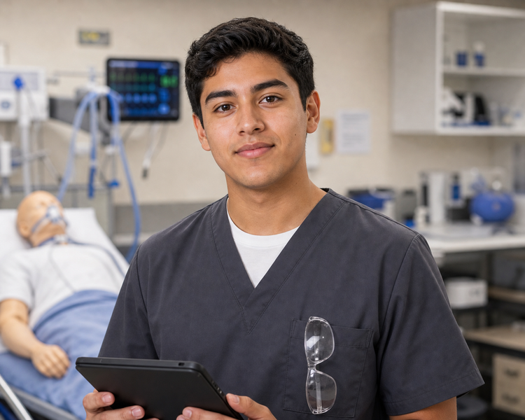 Leo Martinez, respiratory therapy student