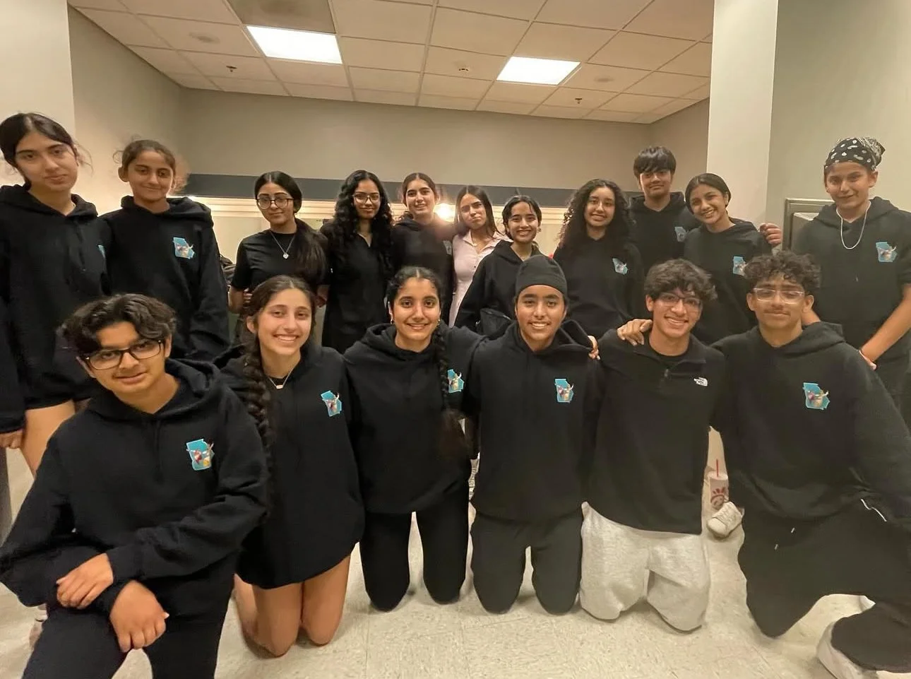 Georgia Bhangra Academy team group photo at UGA India Night 2025