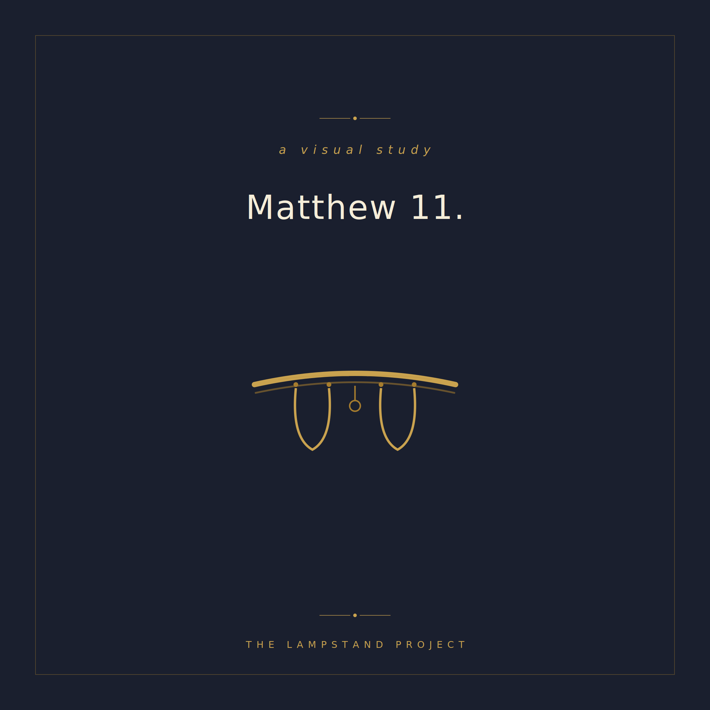 Matthew 11, a visual study from The Lampstand Project