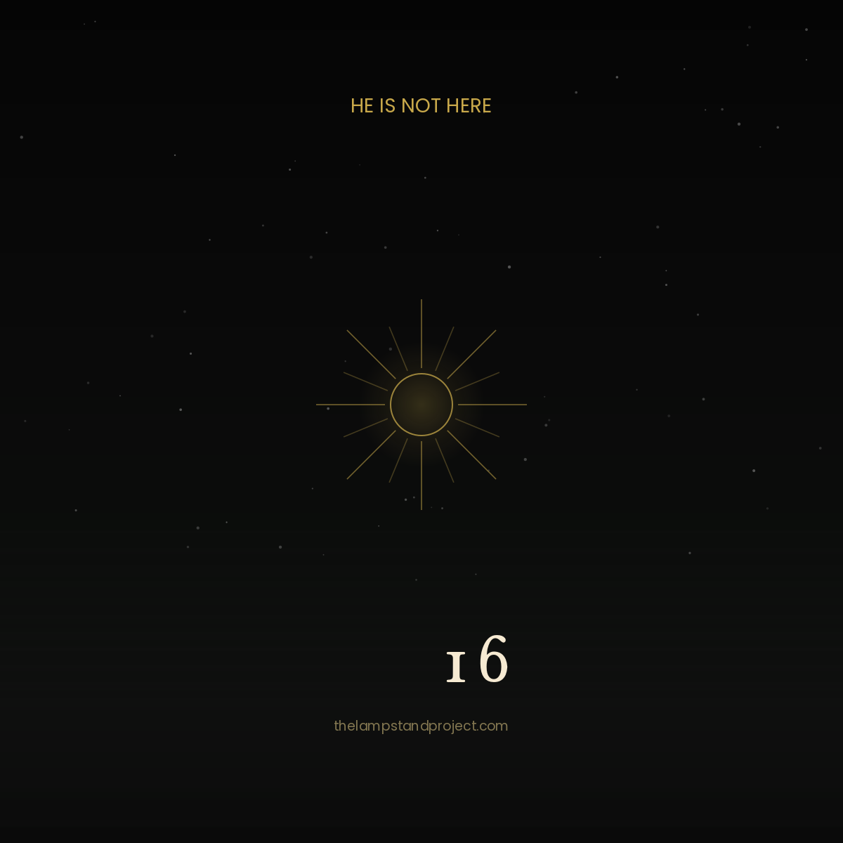Mark 16, a visual study from The Lampstand Project