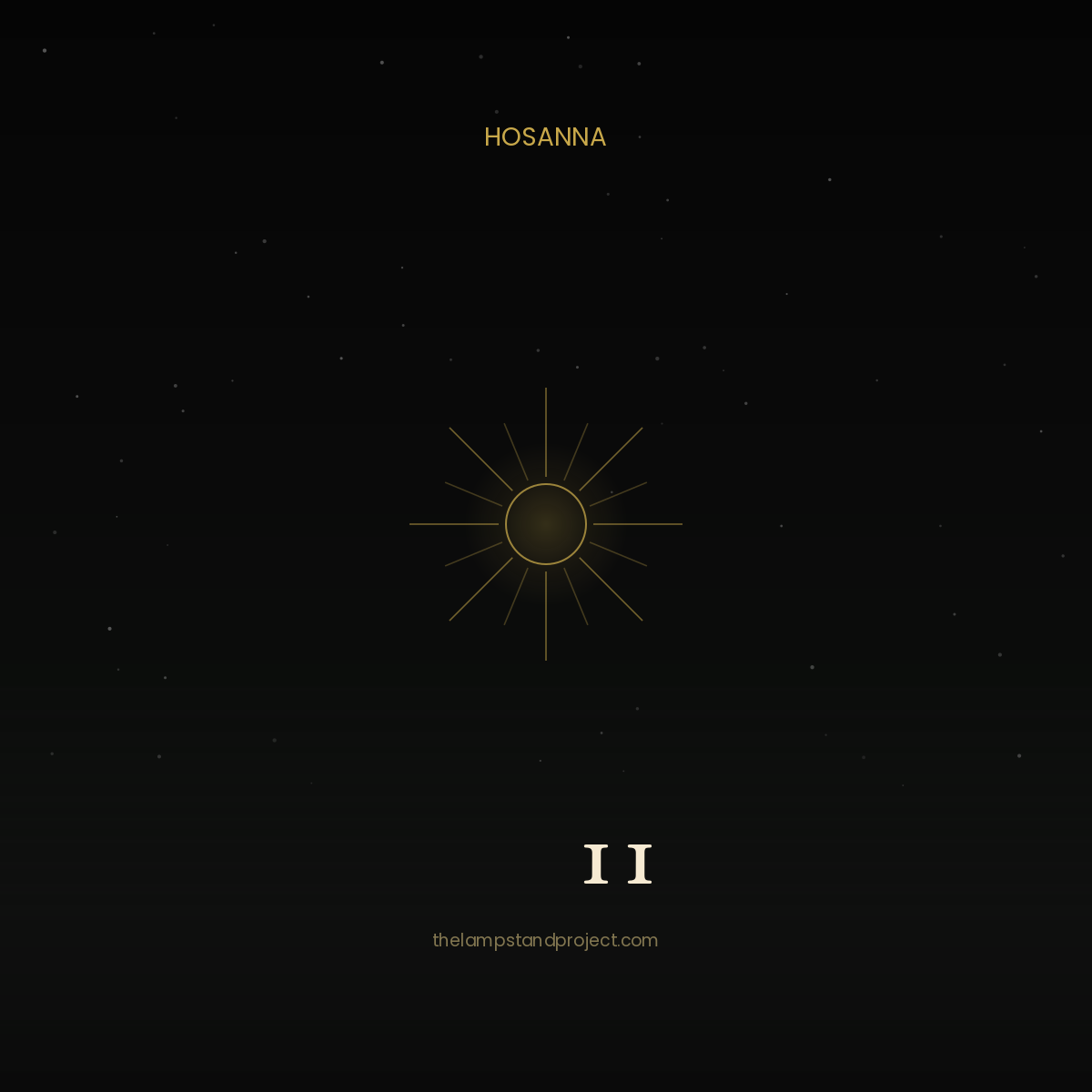 Mark 11, a visual study from The Lampstand Project